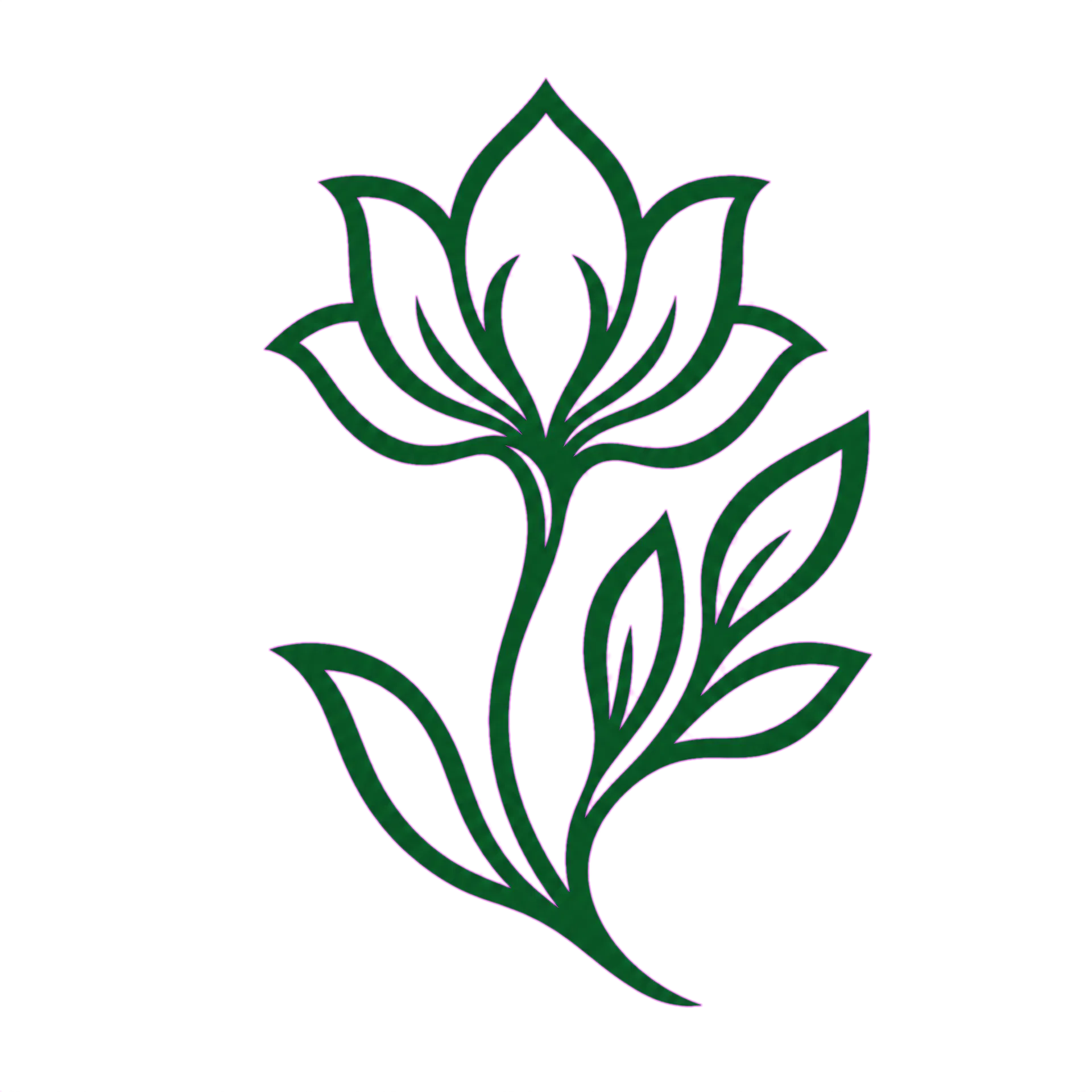 每日大瓜_花艺盆景插花景观比拼 品牌标识：森林绿花叶标志